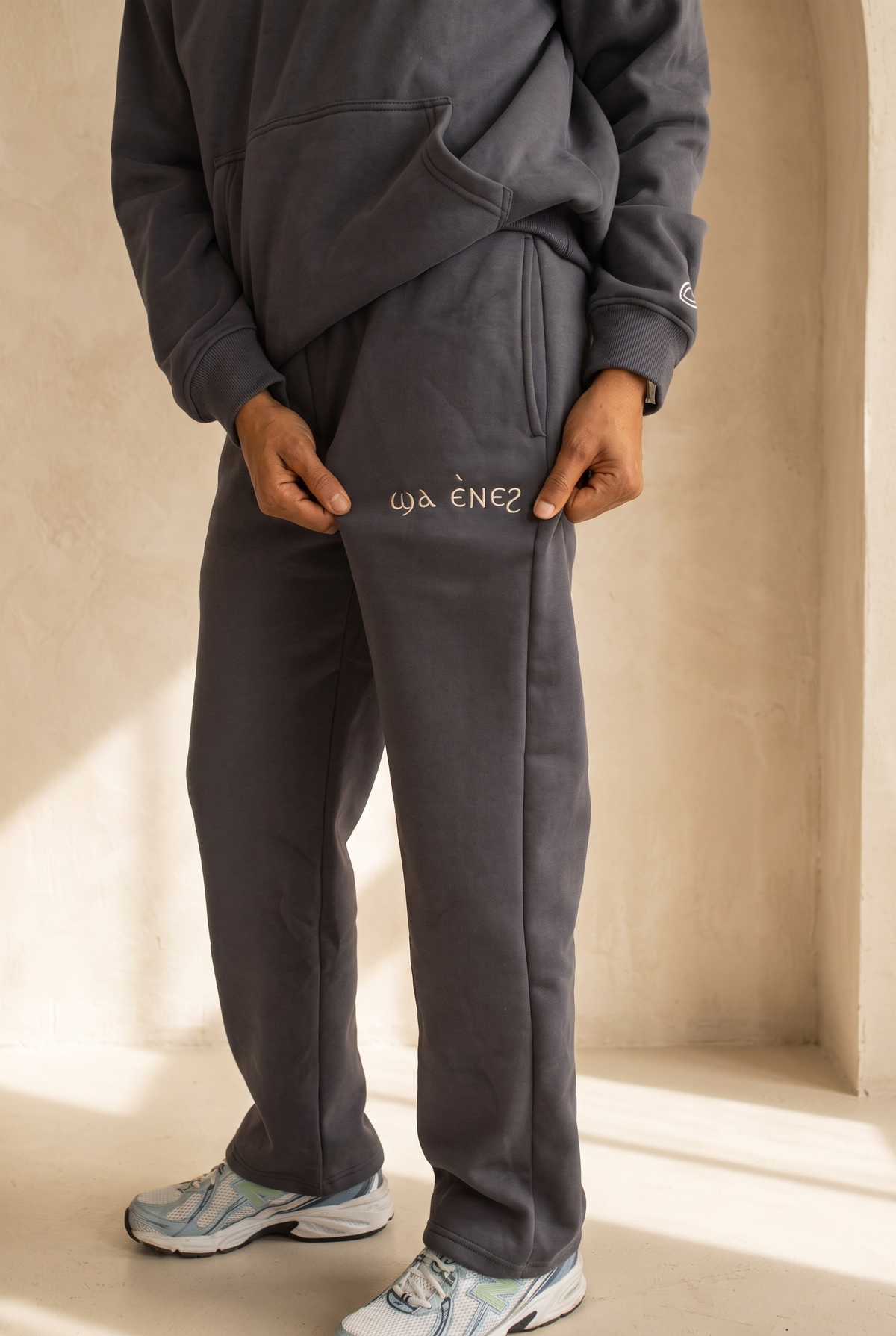 Unisex Coptic Grey UNCUFFED Trackies image 7
