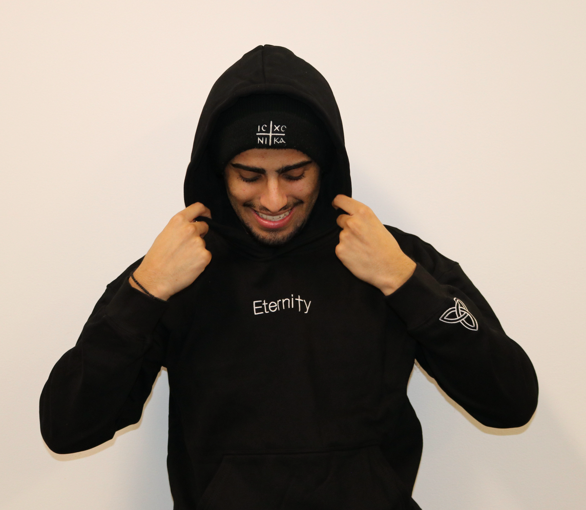 Unisex Eternity black hoodie image 5