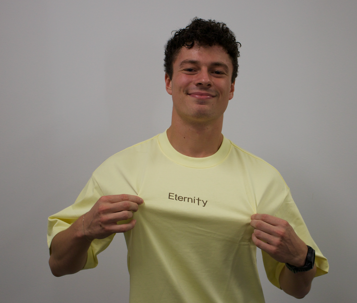 Unisex Magnolia cream T shirt- Centre logo image 8