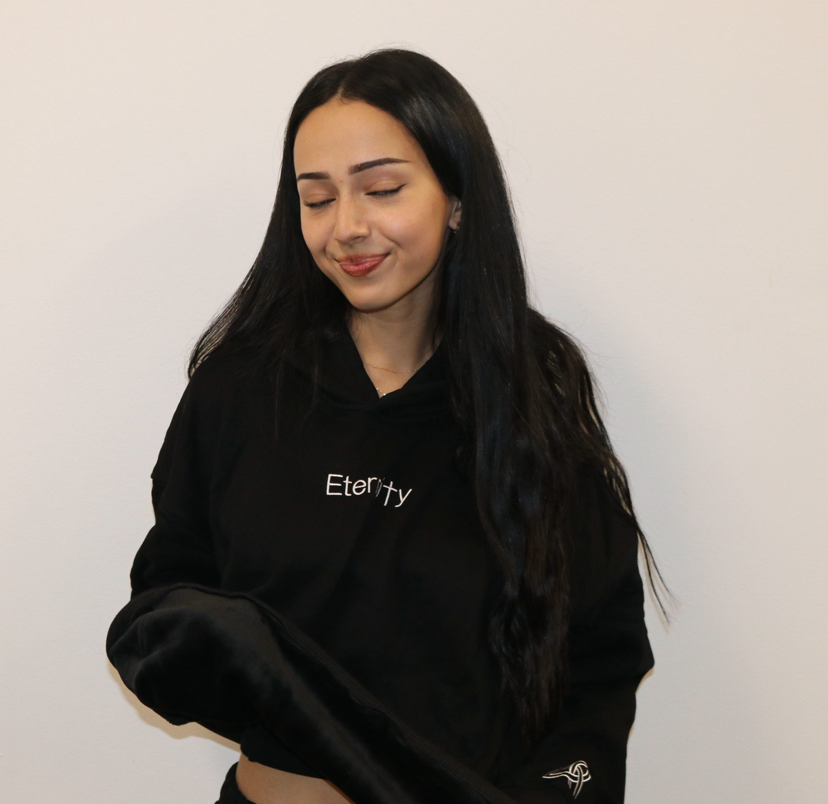 Unisex Eternity black hoodie image 6