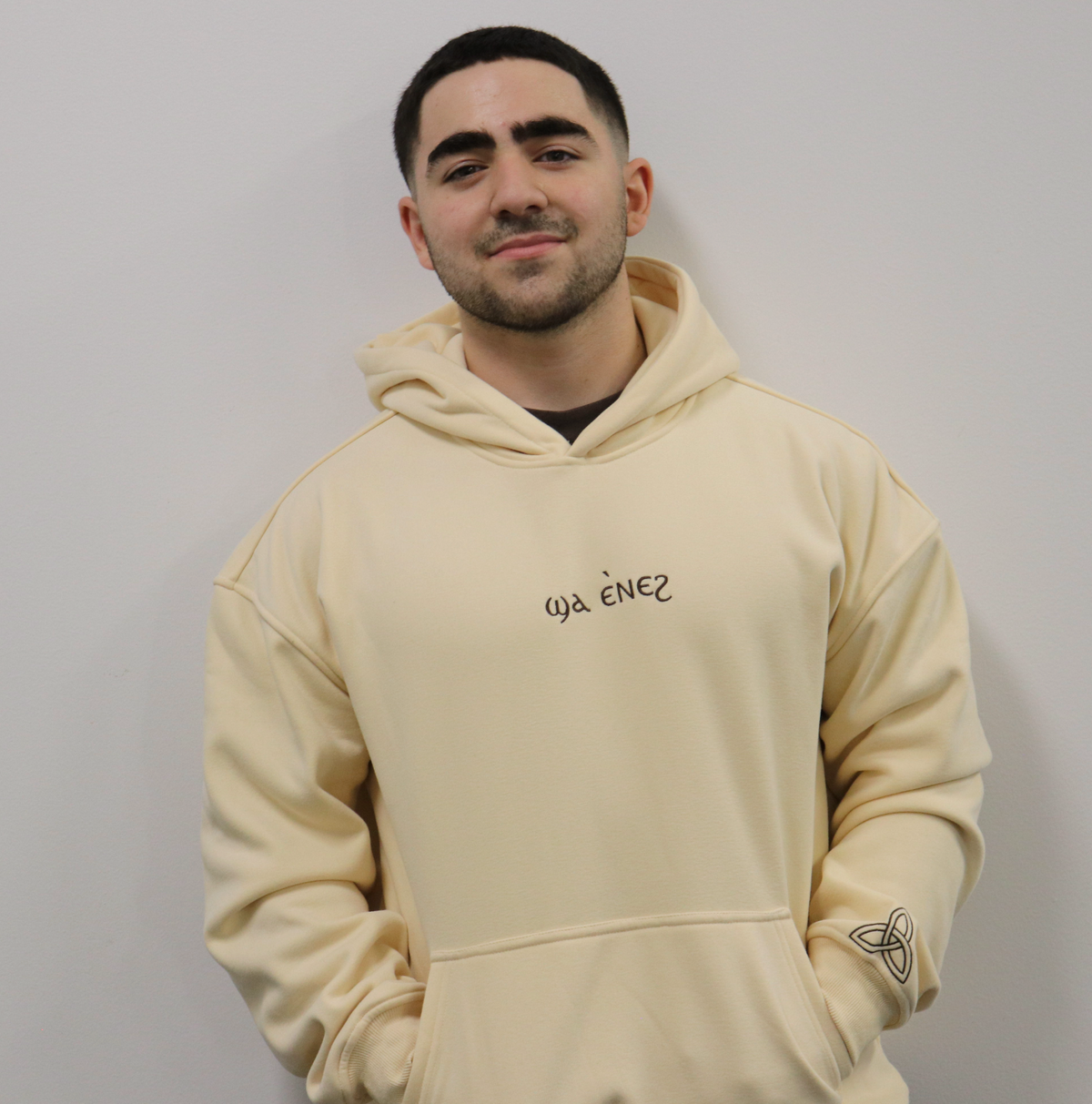 Unisex Coptic magnolia cream hoodie image 1