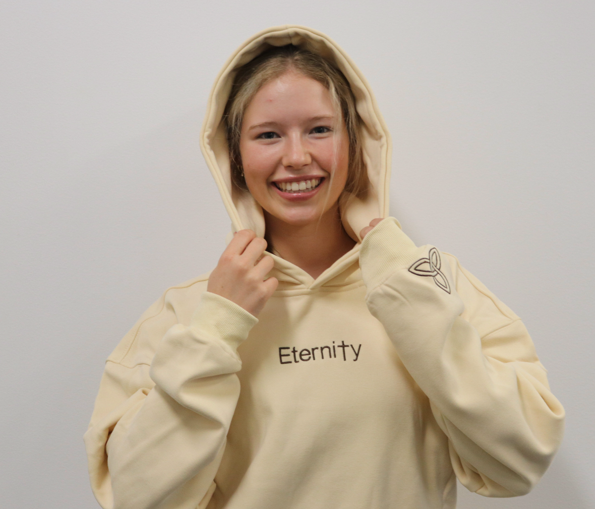 Unisex Eternity magnolia cream hoodie image 1