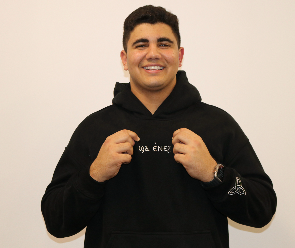 Unisex Coptic black hoodie image 5