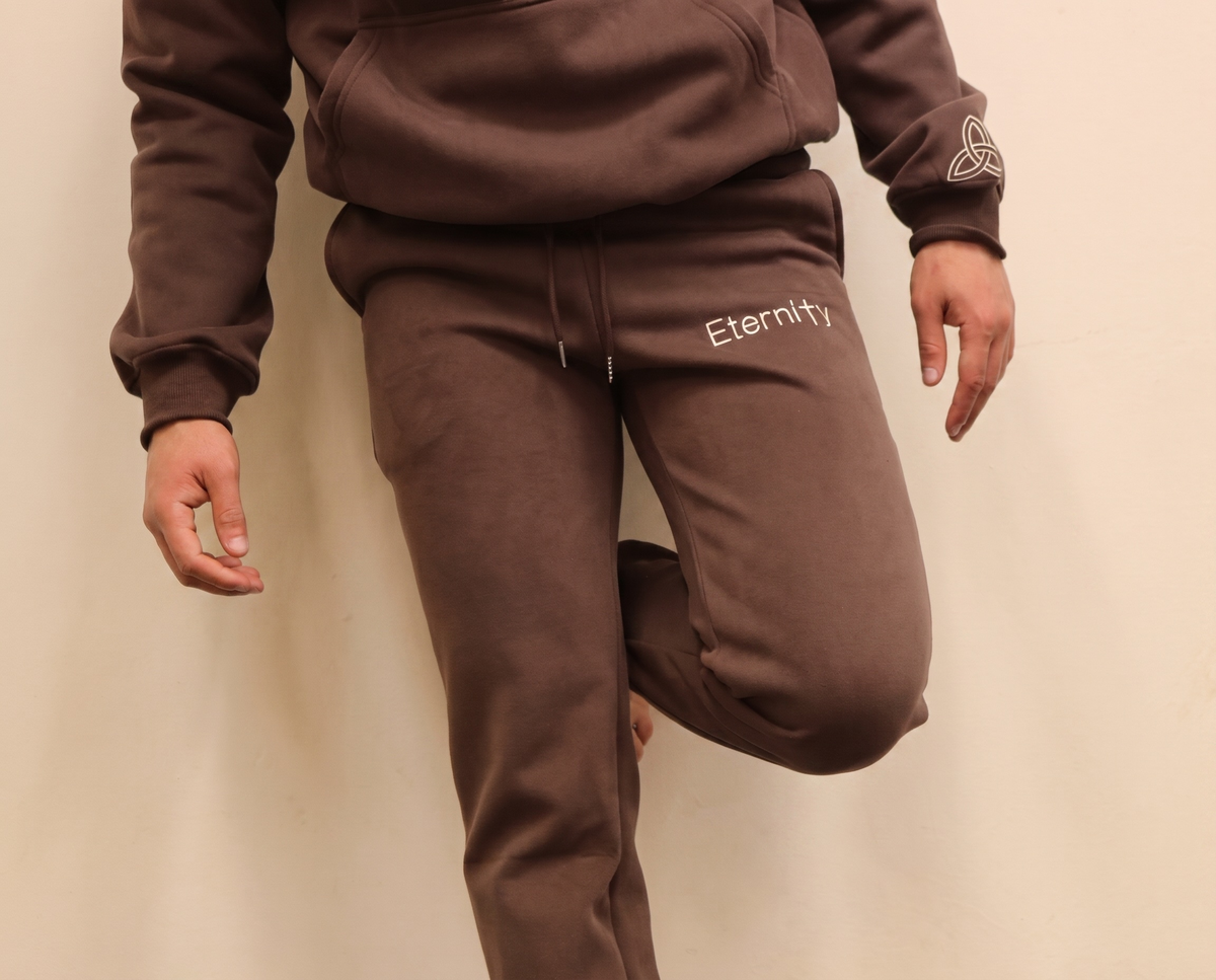 English coffee brown trackies image 0