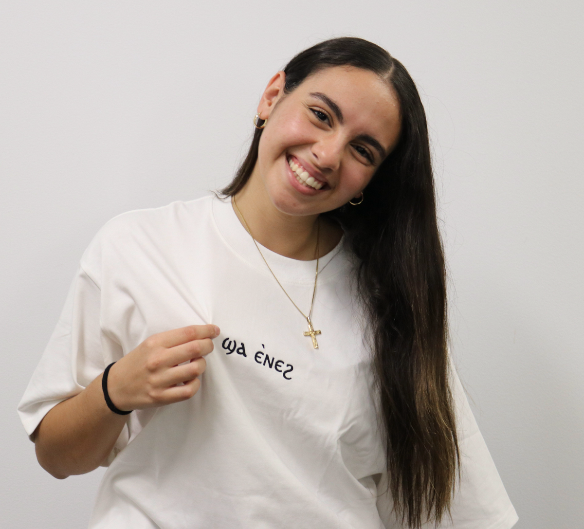 Unisex coptic centre logo white shirt image 2