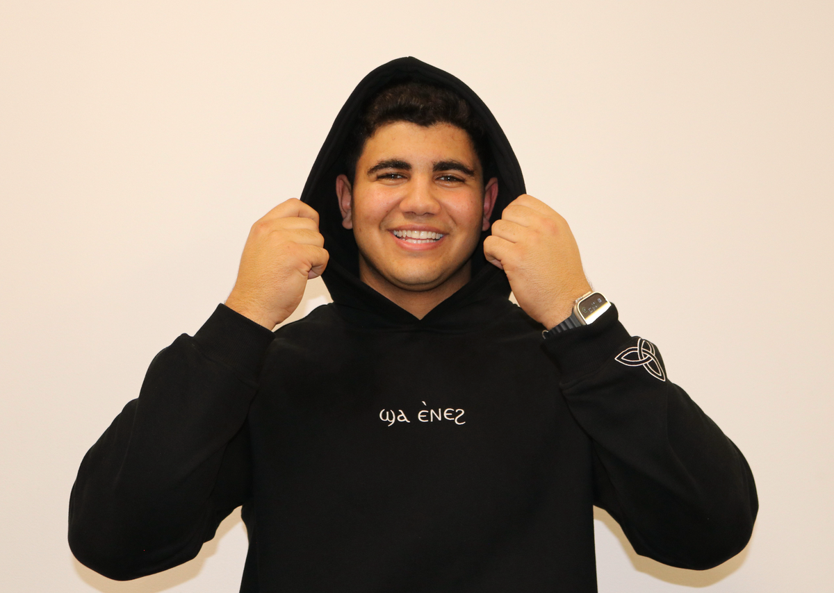 Unisex Coptic black hoodie image 3