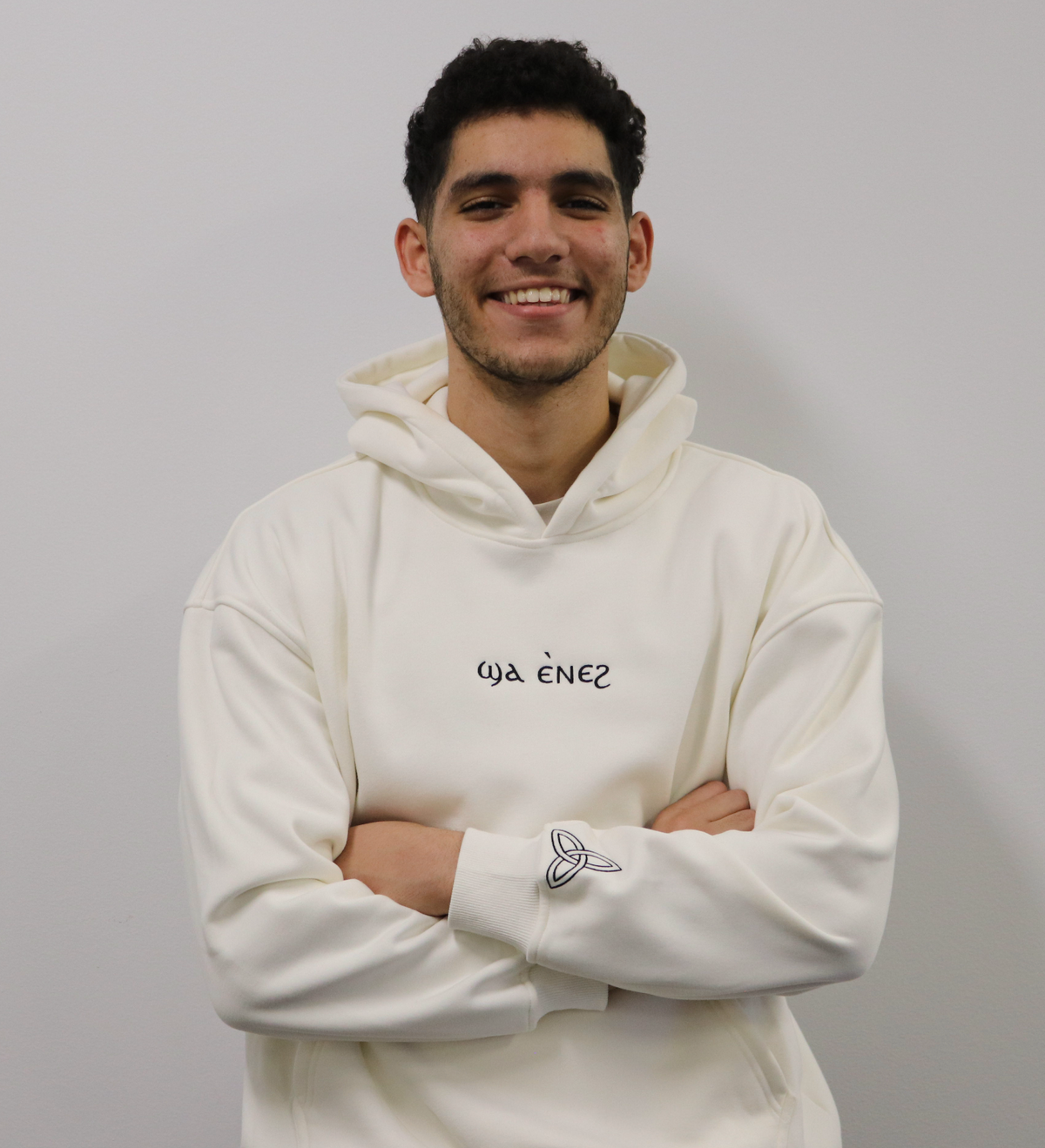 Unisex Coptic white hoodie image 3