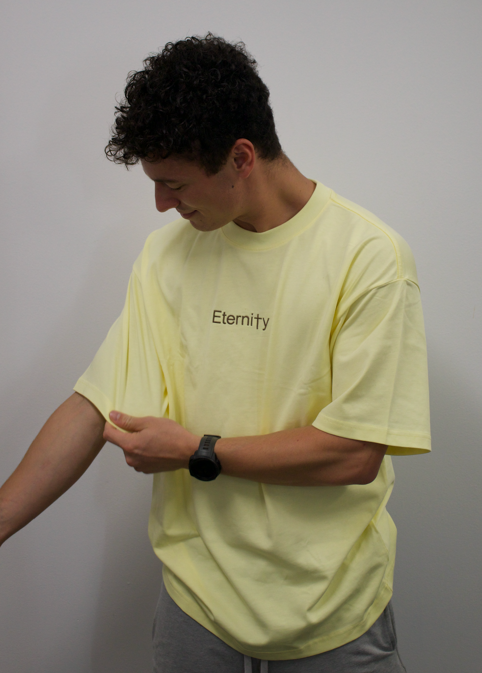 Unisex Magnolia cream T shirt- Centre logo image 9
