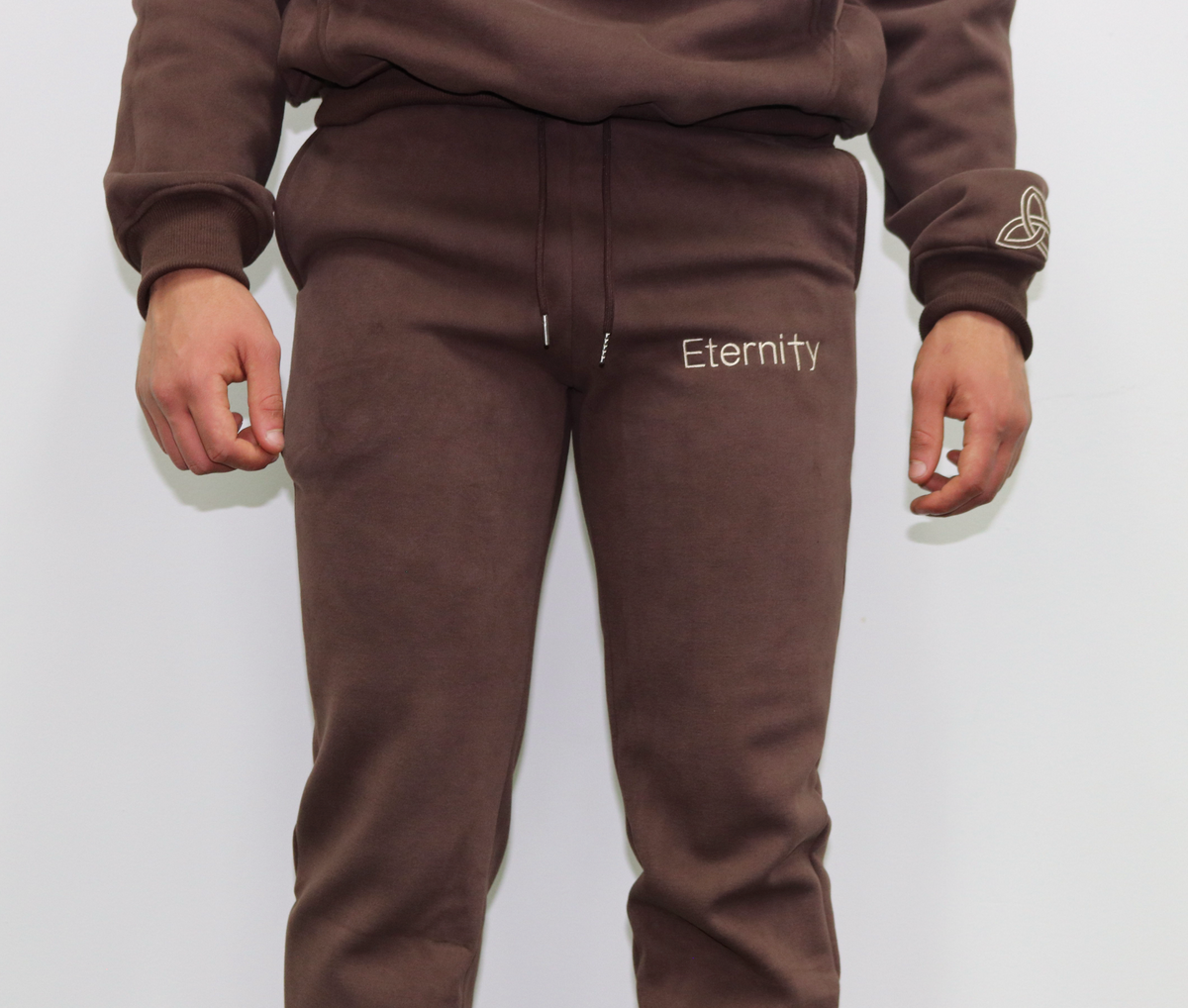English coffee brown trackies image 2