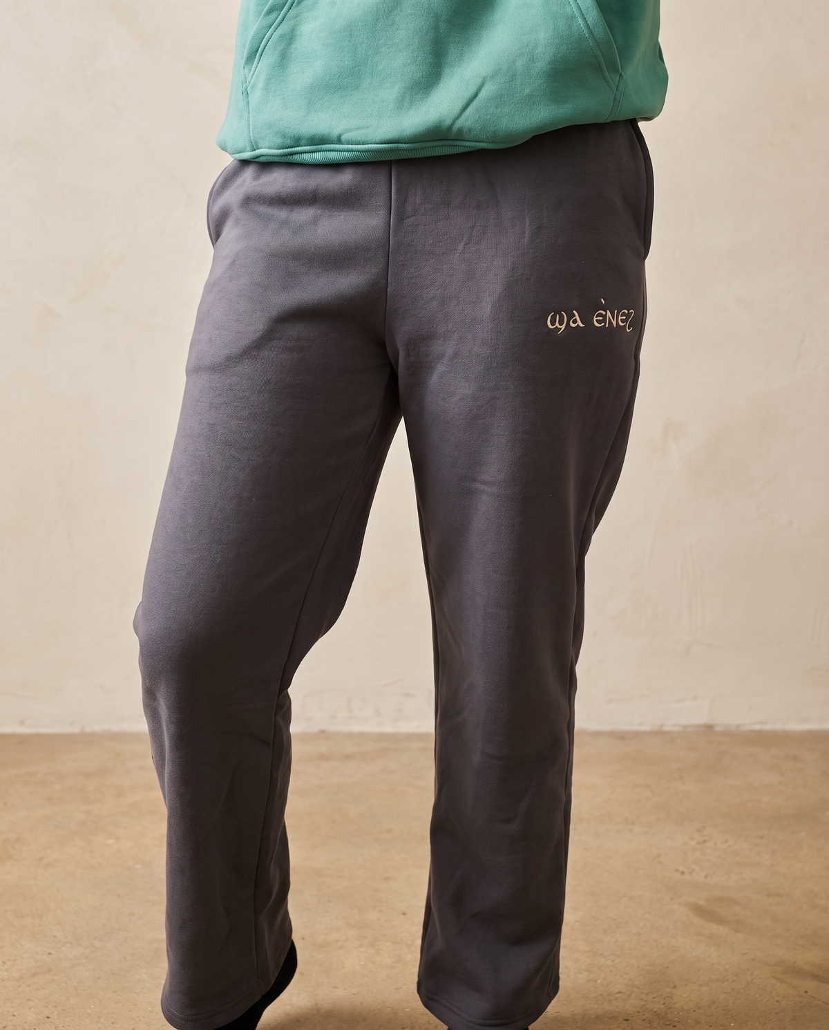 Unisex Coptic Grey UNCUFFED Trackies image 10