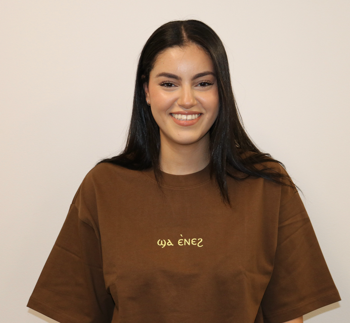 Unisex coptic centre logo caramel brown shirt image 1