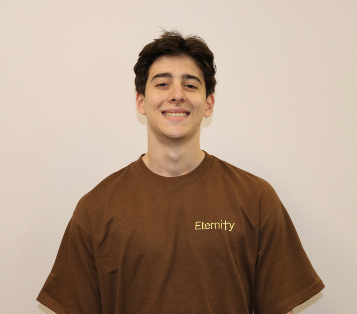 Unisex Caramel brown T shirt- side logo image 8