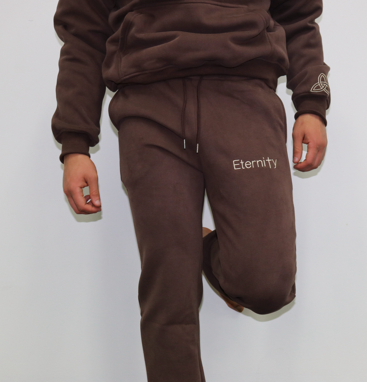 English coffee brown trackies image 6