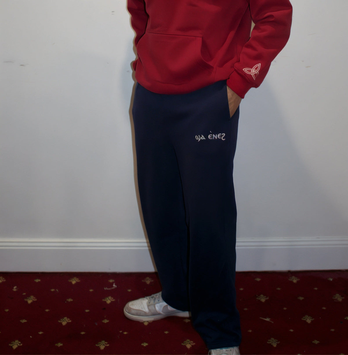 Unisex Coptic Navy UNCUFFED trackies image 6