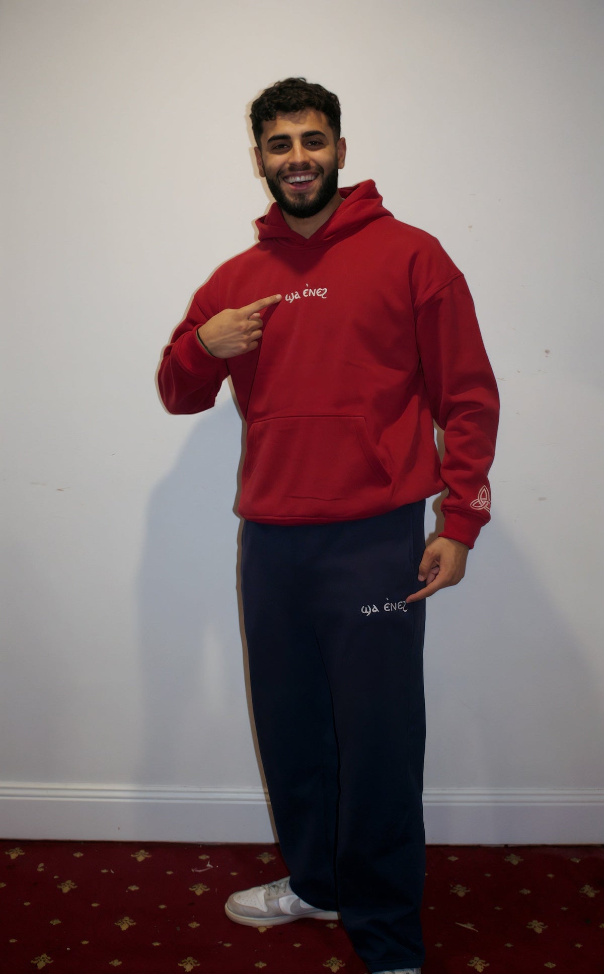 Unisex Coptic Navy UNCUFFED trackies image 7