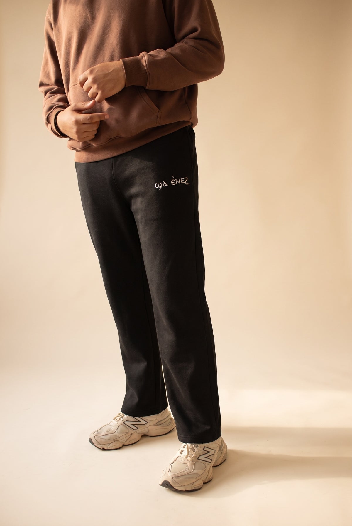 Unisex Coptic Black UNCUFFED trackies image 5