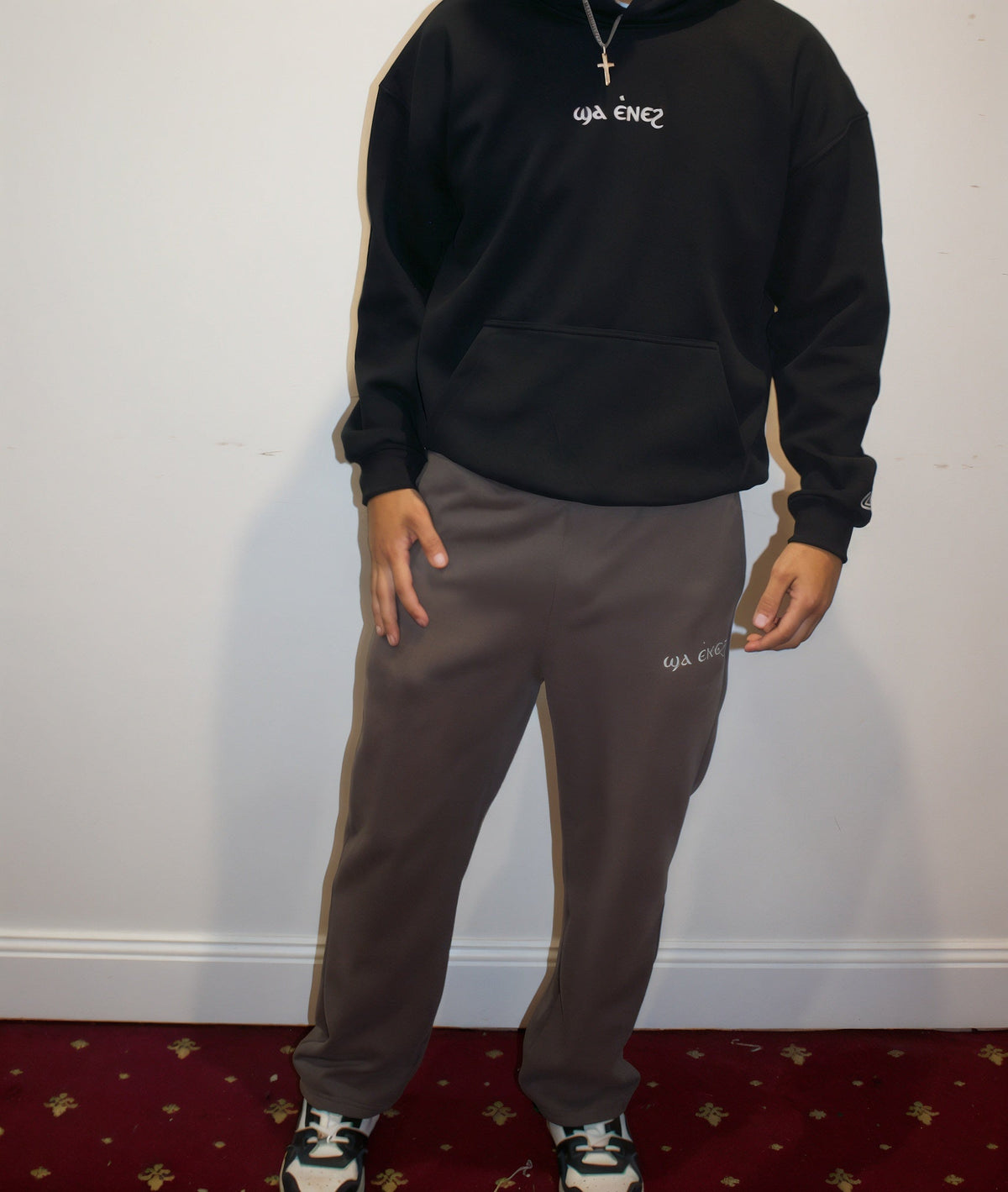 Unisex Coptic Taupe Brown UNCUFFED trackies image 9