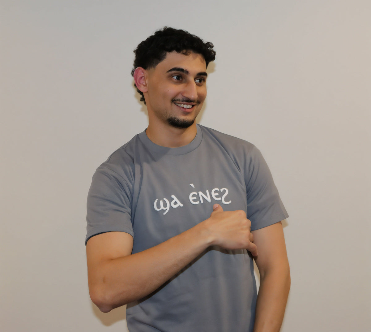 Grey coptic shirt image 11