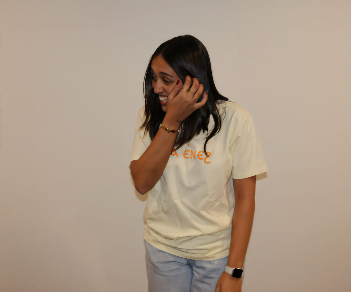 Butter yellow Coptic shirt image 7