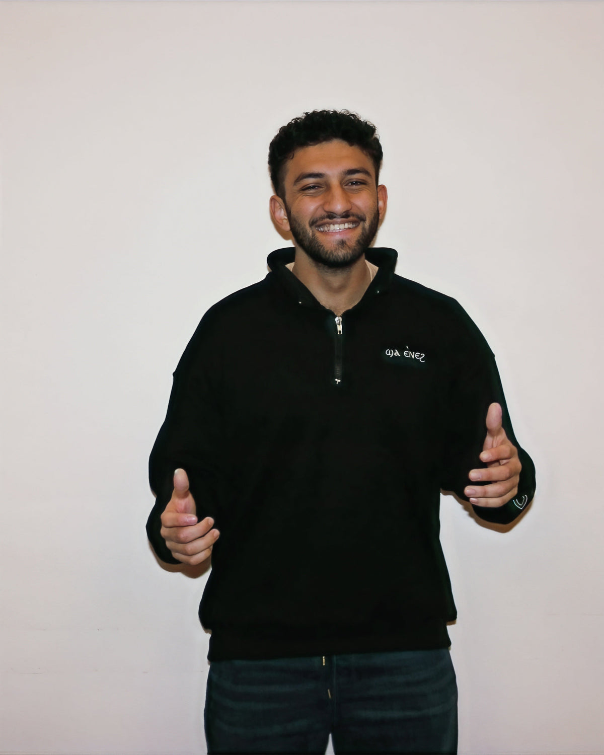 Black Coptic quarter zip image 6