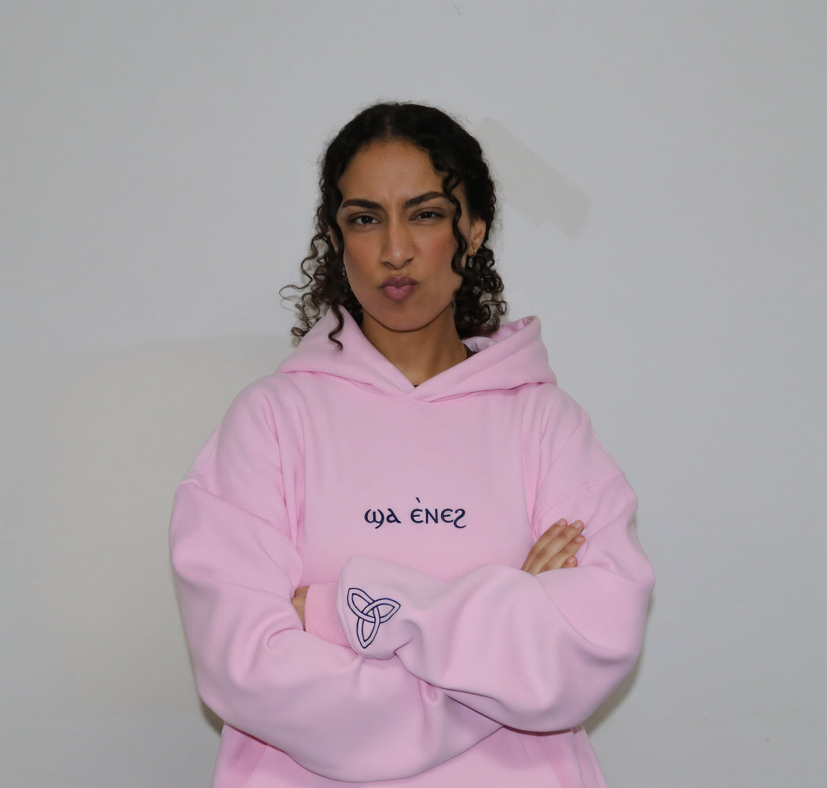 Unisex Coptic Blush-pink hoodie image 6