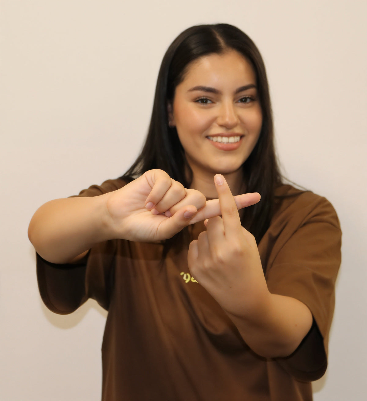 Unisex coptic centre logo caramel brown shirt image 7