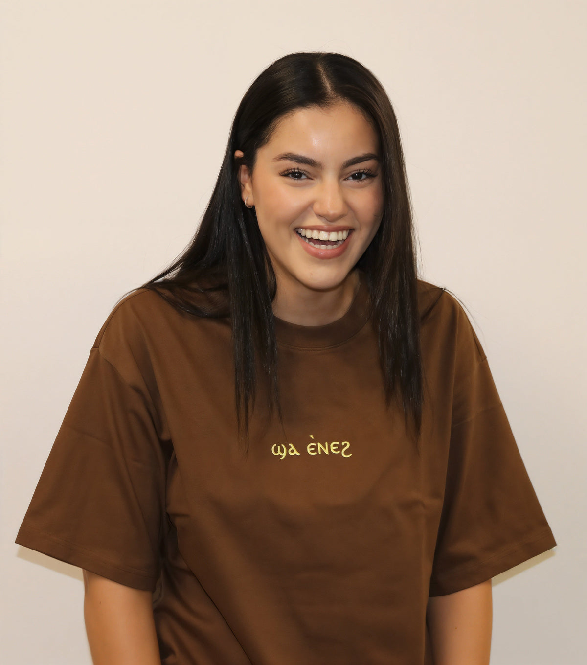 Unisex coptic centre logo caramel brown shirt image 9