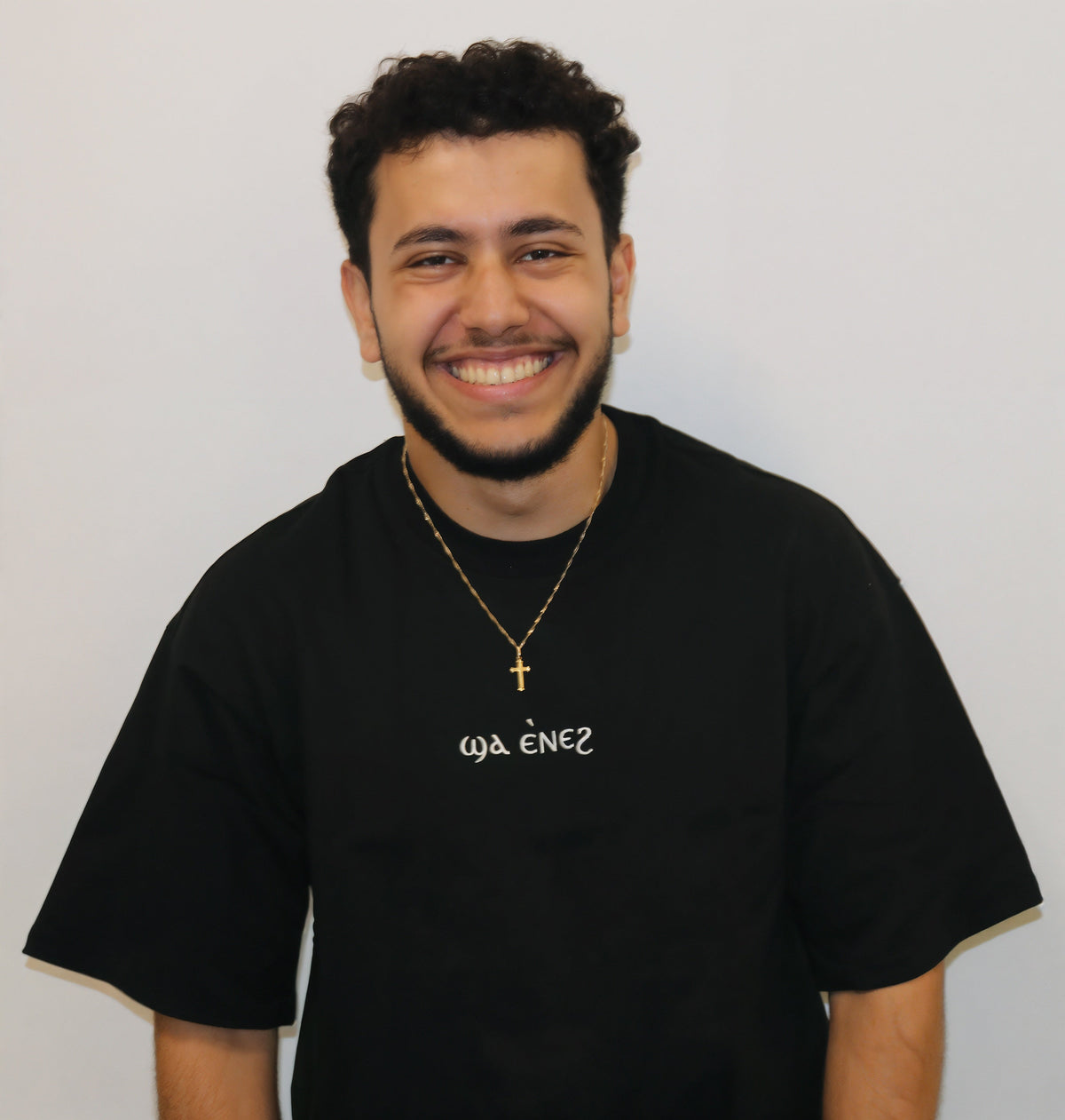 Unisex coptic centre logo black shirt image 2