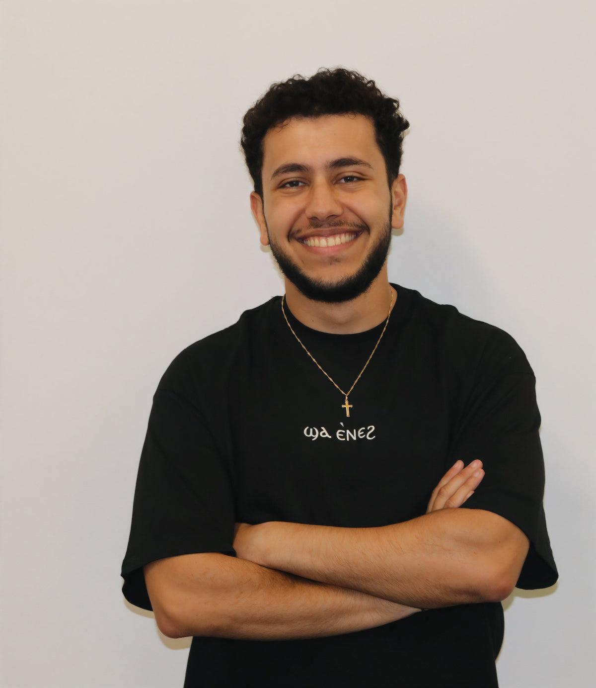 Unisex coptic centre logo black shirt image 4