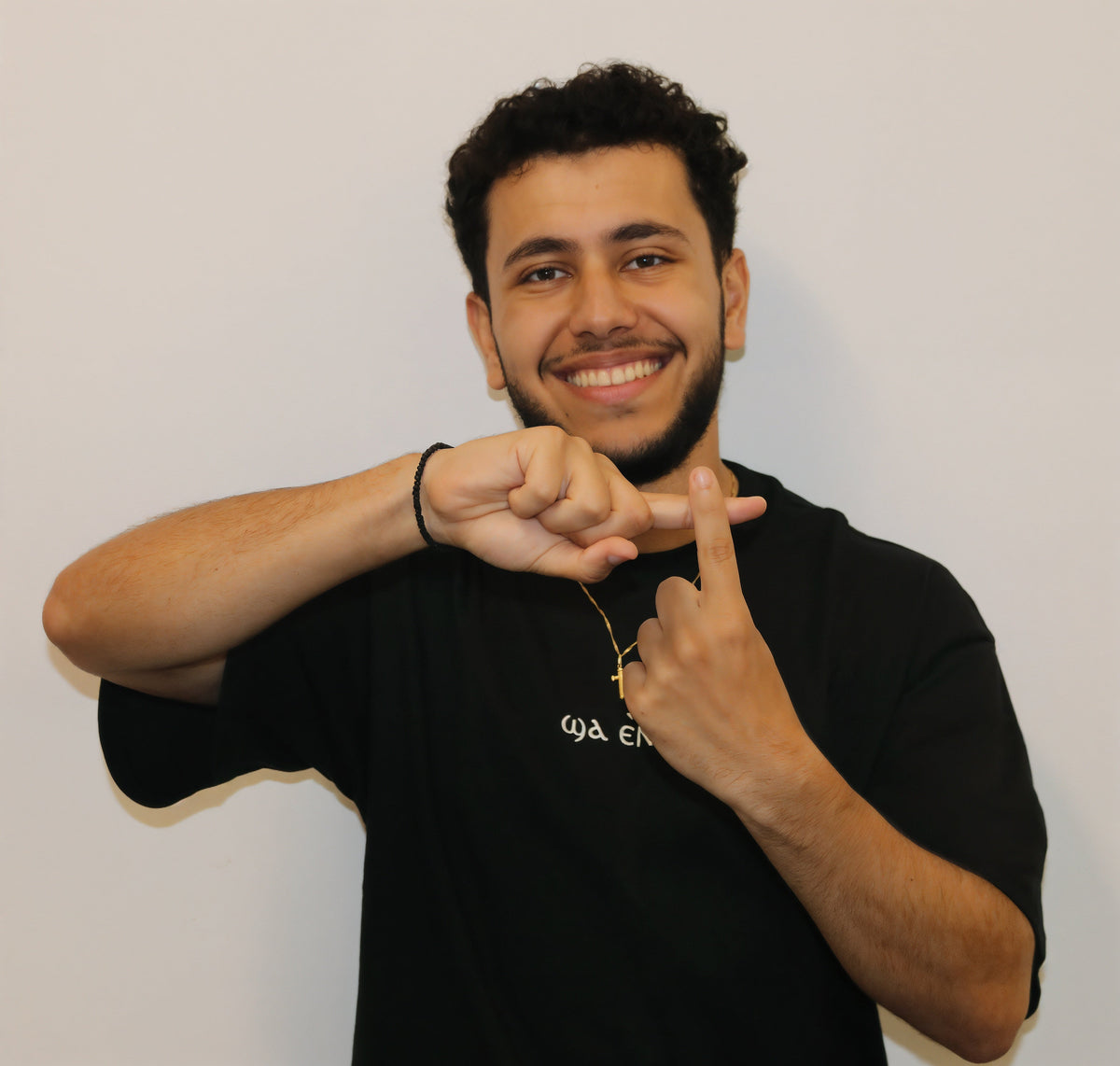 Unisex coptic centre logo black shirt image 10