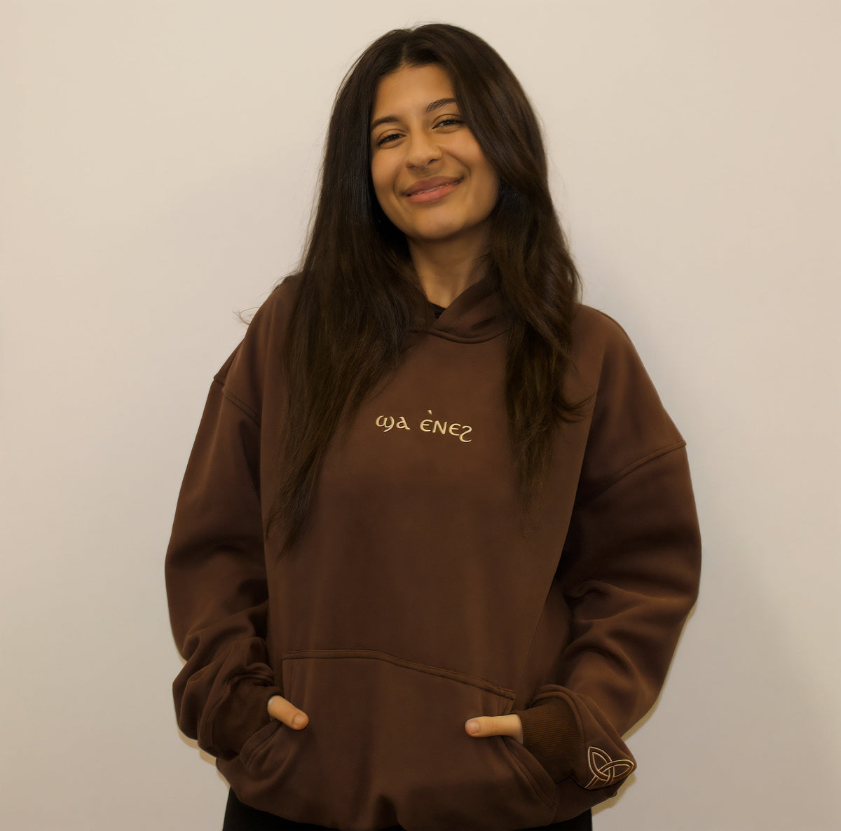 Unisex coptic coffee brown hoodie image 4