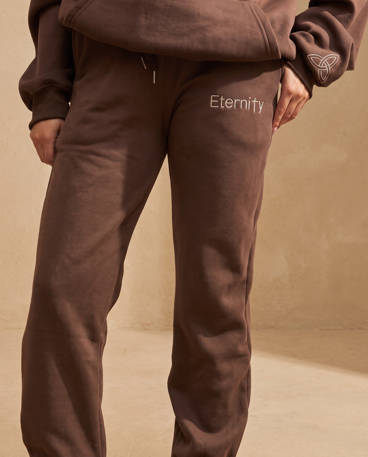 English coffee brown trackies image 1