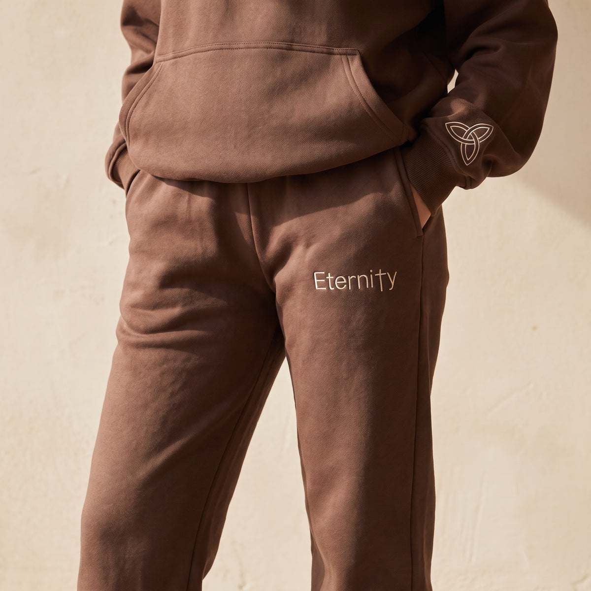 English coffee brown trackies image 5