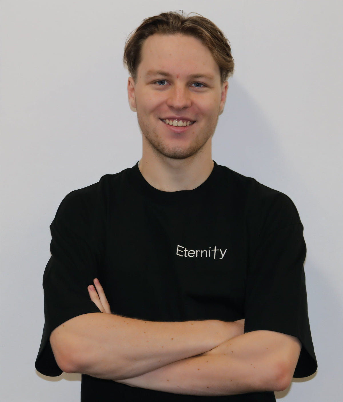 Unisex Black T shirt- Side logo image 5