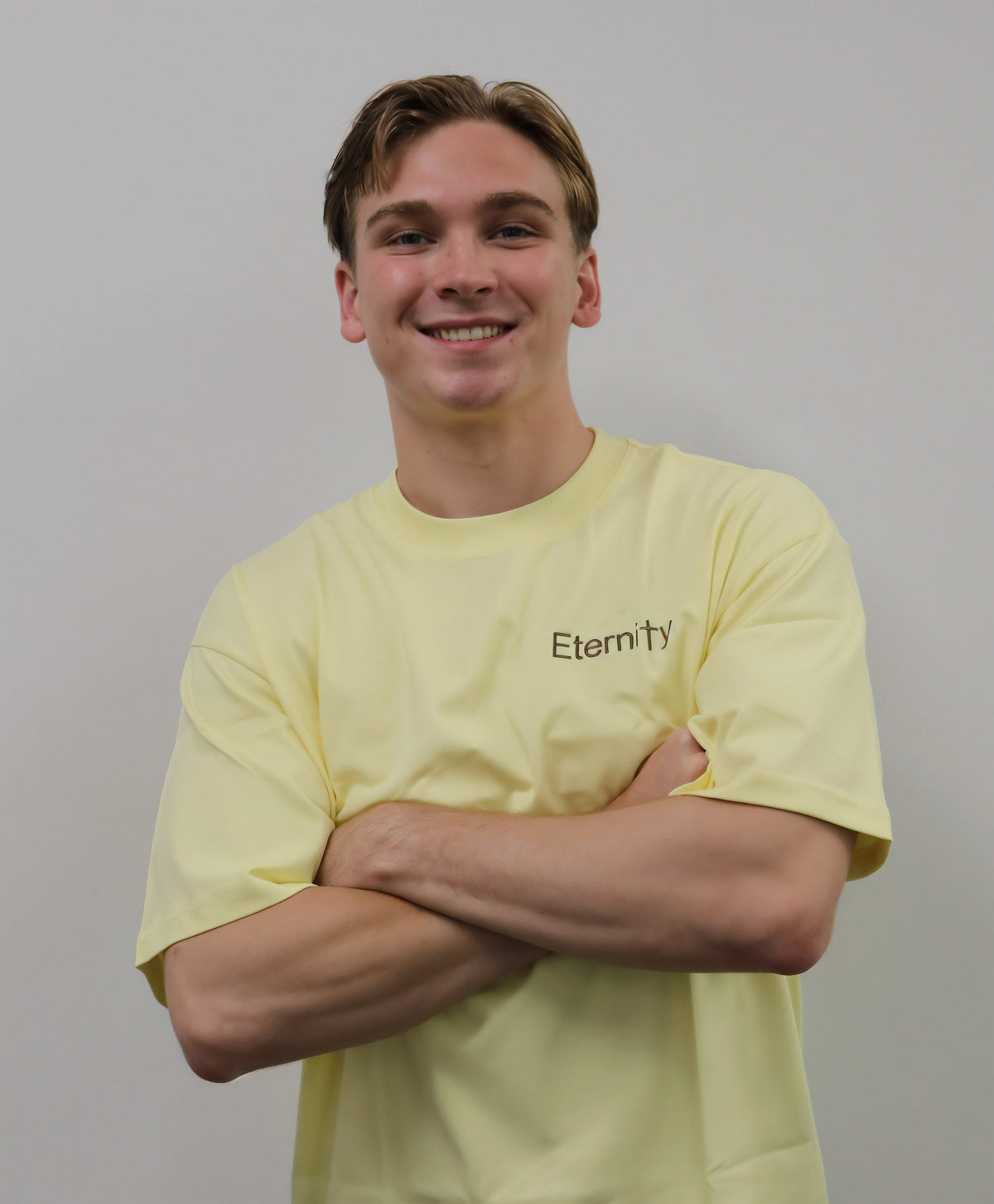 Unisex Magnolia Cream shirt- Side logo image 1