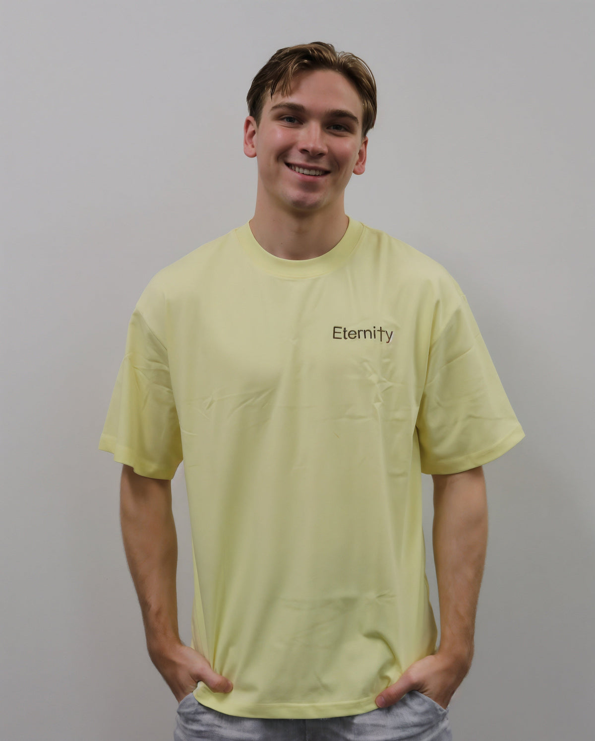 Unisex Magnolia Cream shirt- Side logo image 3