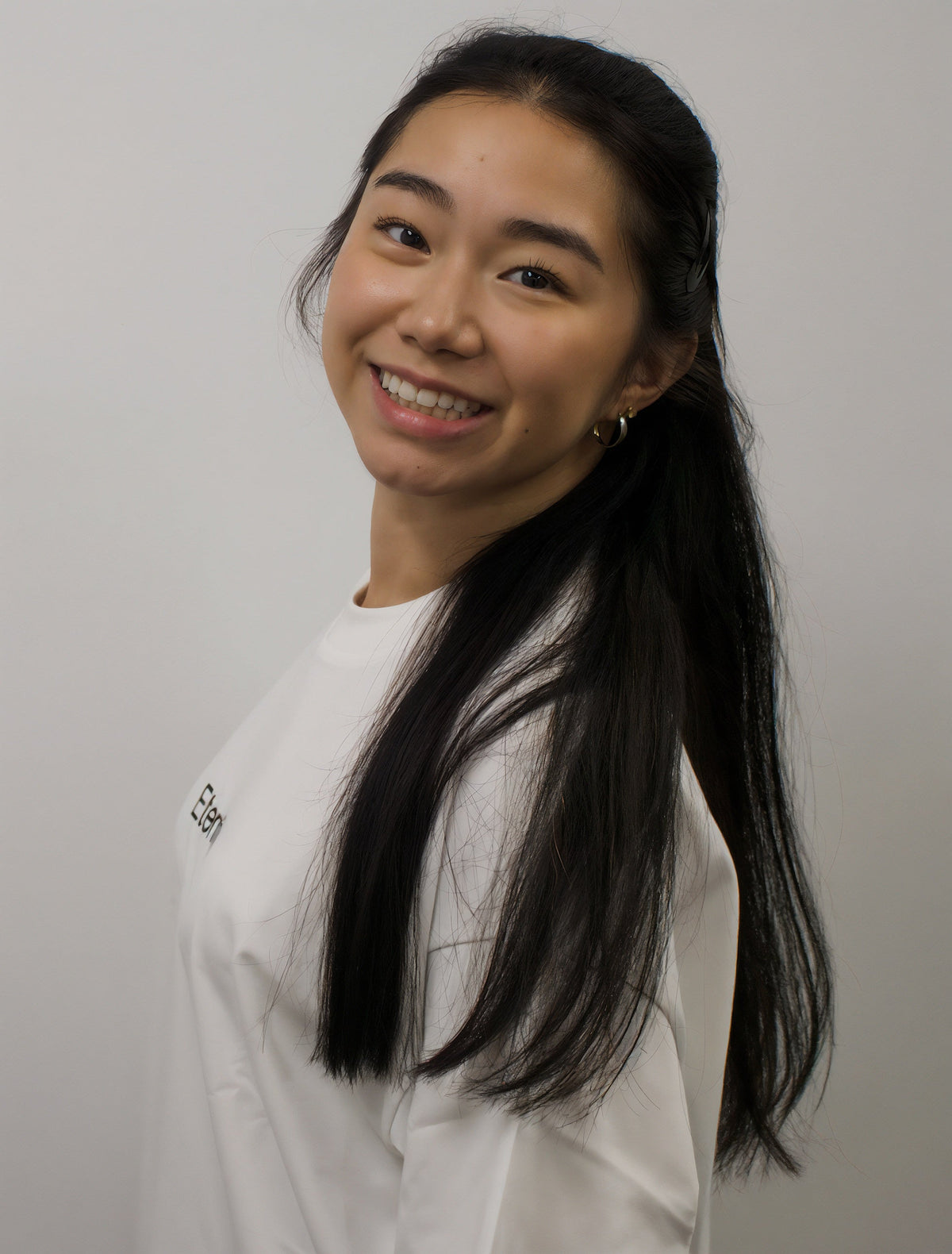 Unisex White T shirt- Centre logo image 6