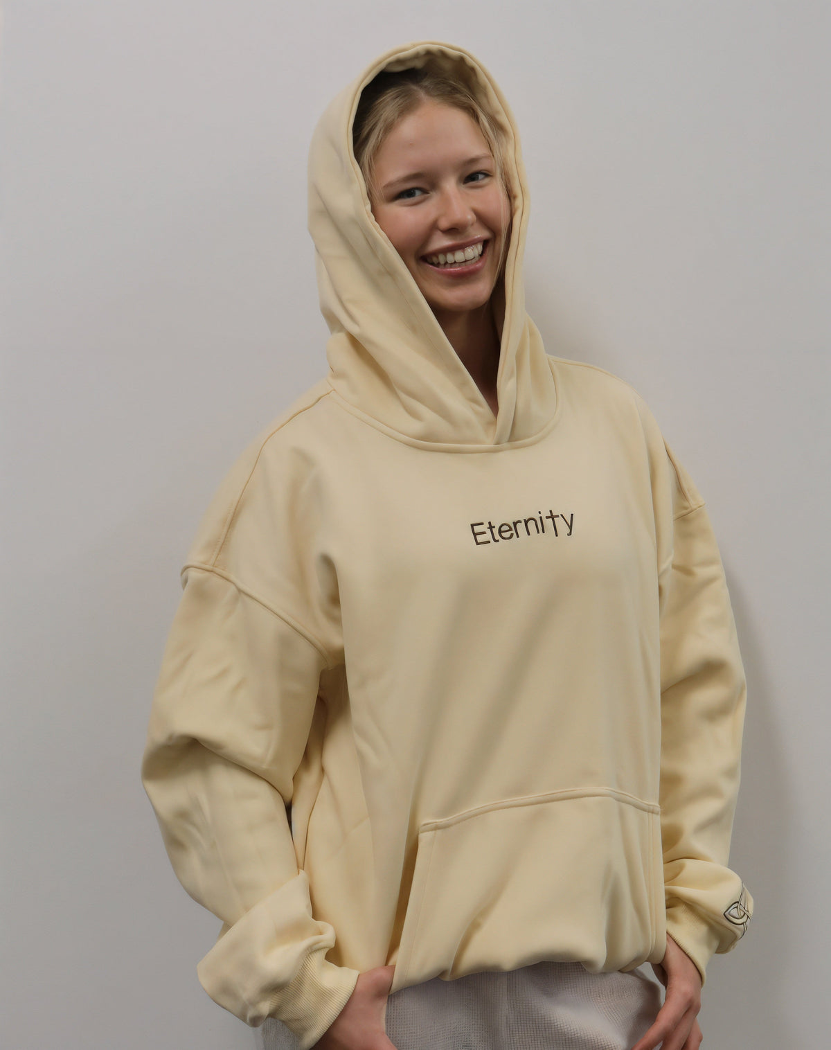 Unisex Eternity magnolia cream hoodie image 3