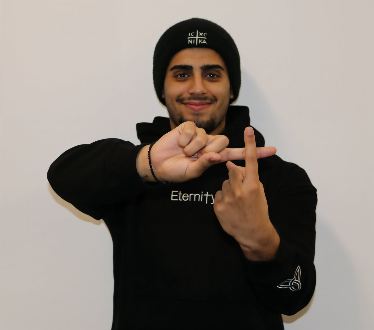 Unisex Eternity black hoodie image 1