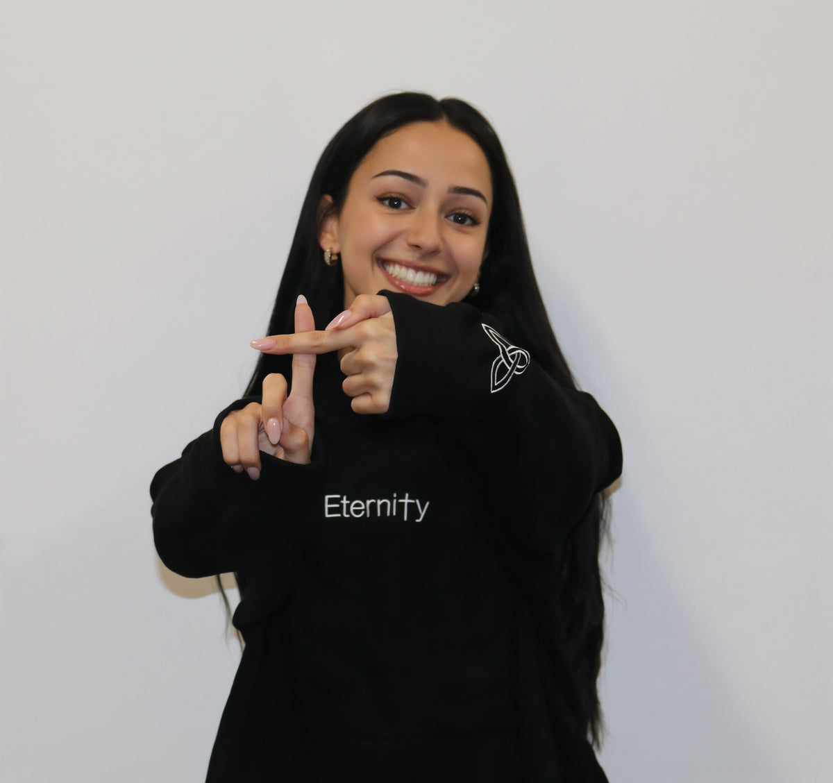 Unisex Eternity black hoodie image 2