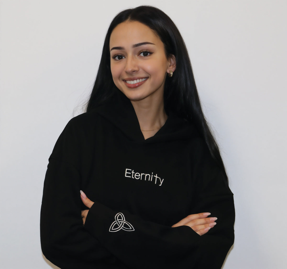 Unisex Eternity black hoodie image 4