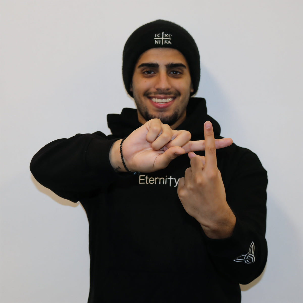 Unisex Eternity black hoodie image 7