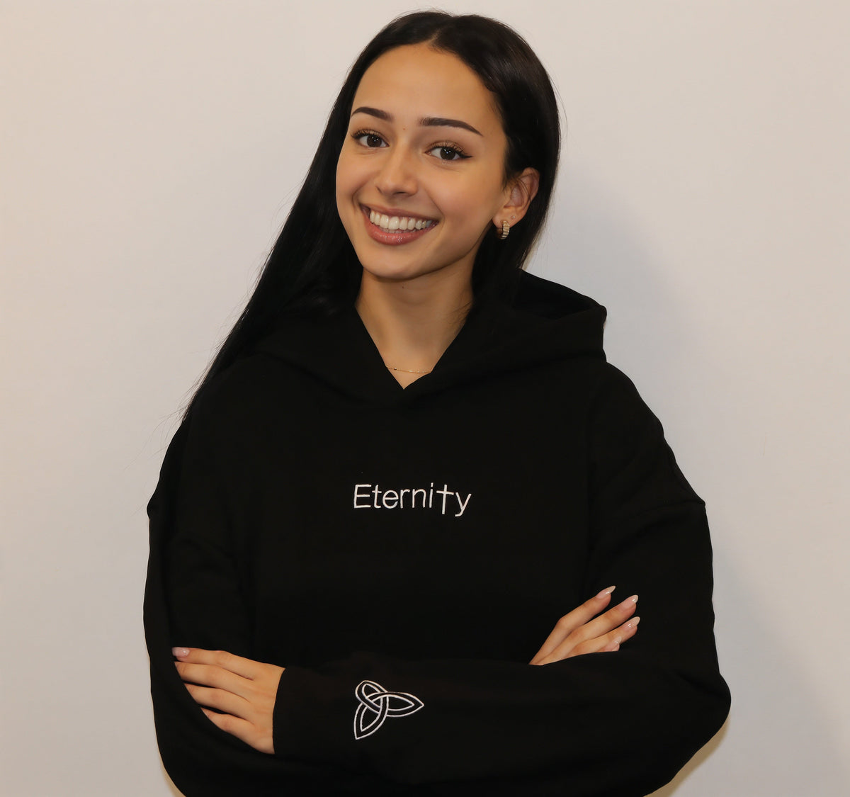 Unisex Eternity black hoodie image 8