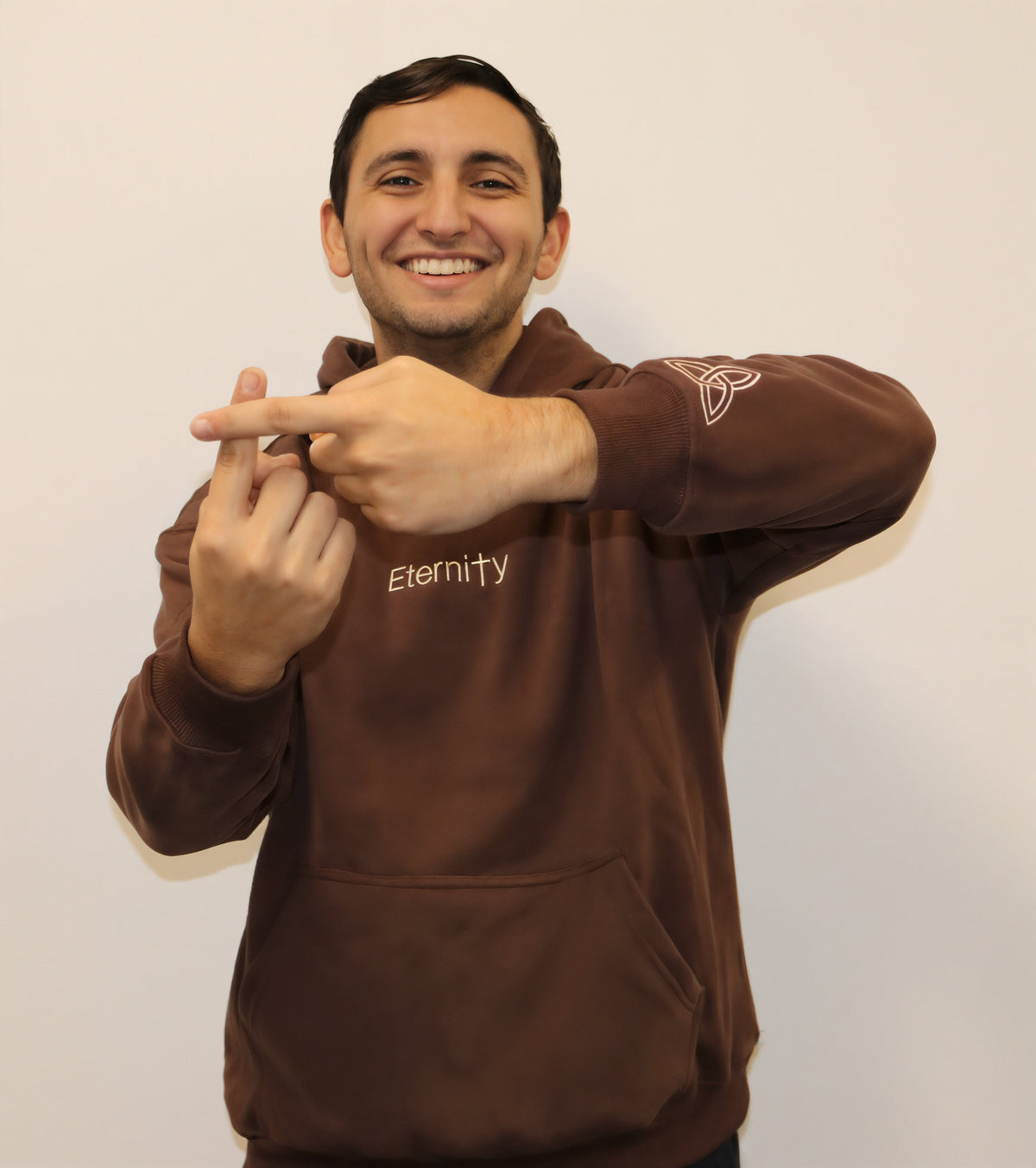 Unisex Eternity coffee brown hoodie image 7