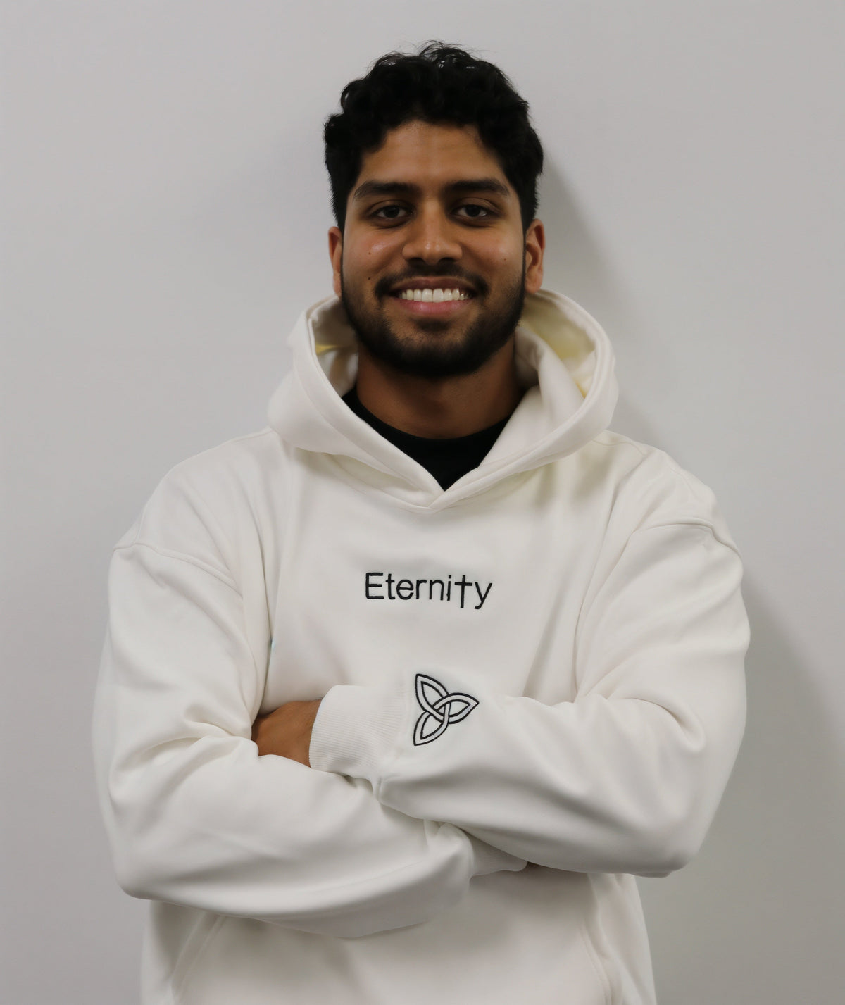 Unisex Eternity white hoodie image 0