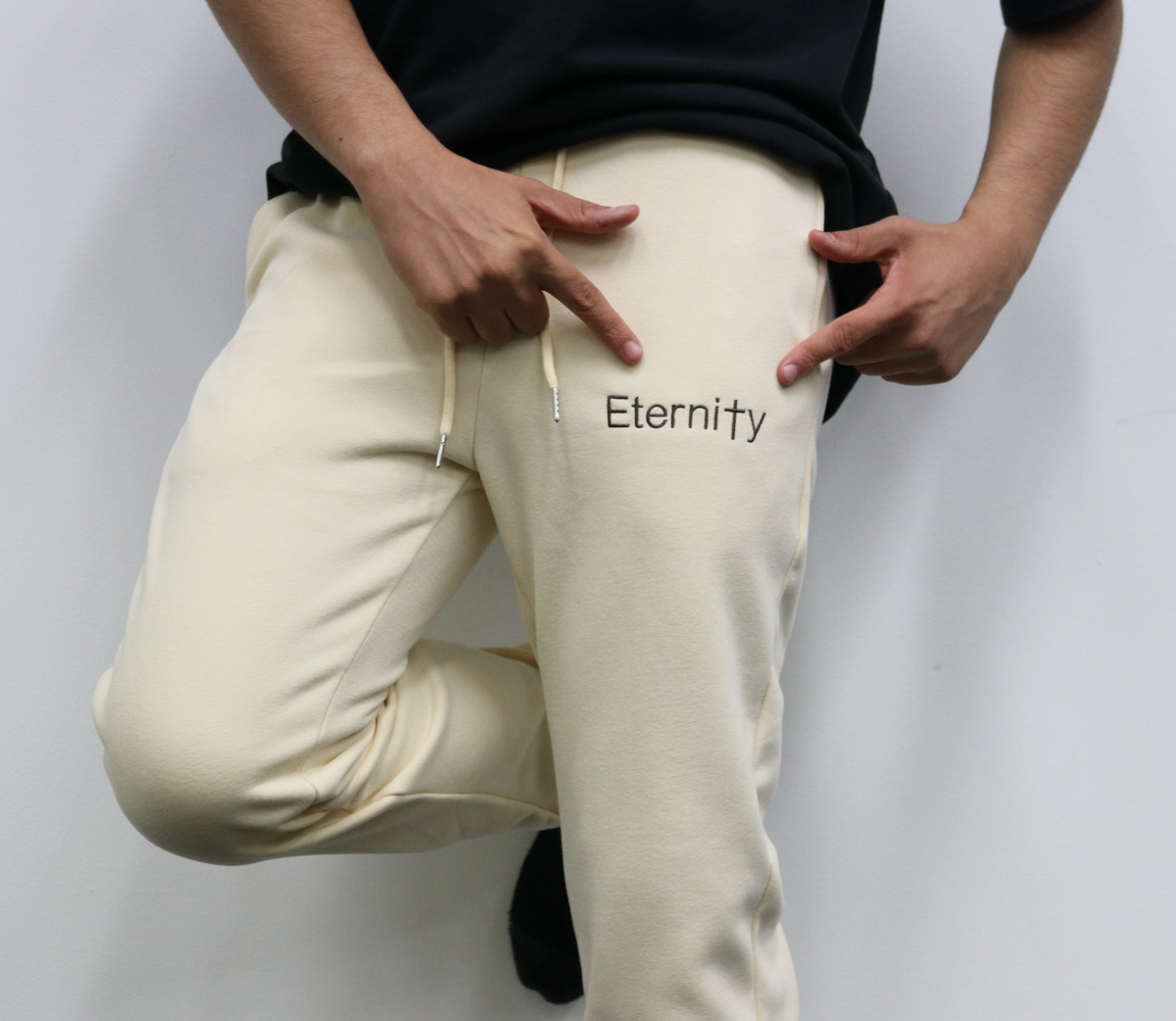 English cream trackies image 3