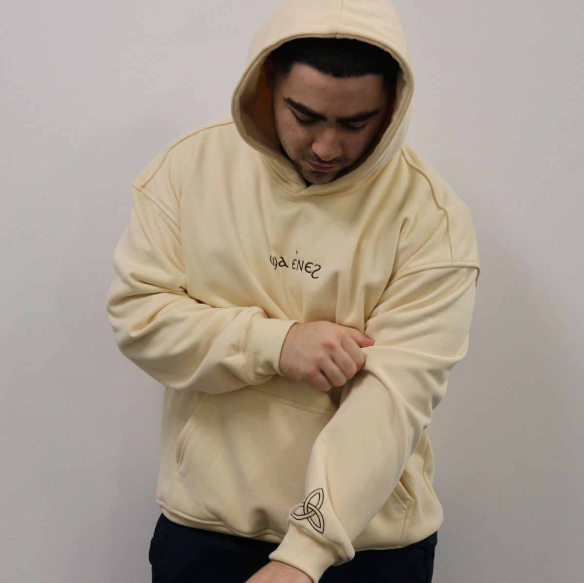 Unisex Coptic magnolia cream hoodie image 9