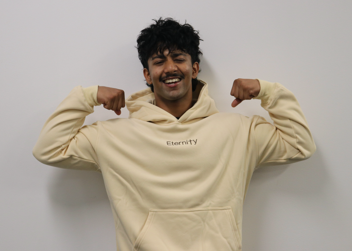 Unisex Eternity magnolia cream hoodie image 4