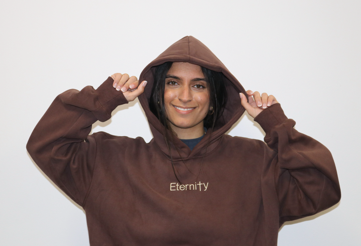 Unisex Eternity coffee brown hoodie image 9