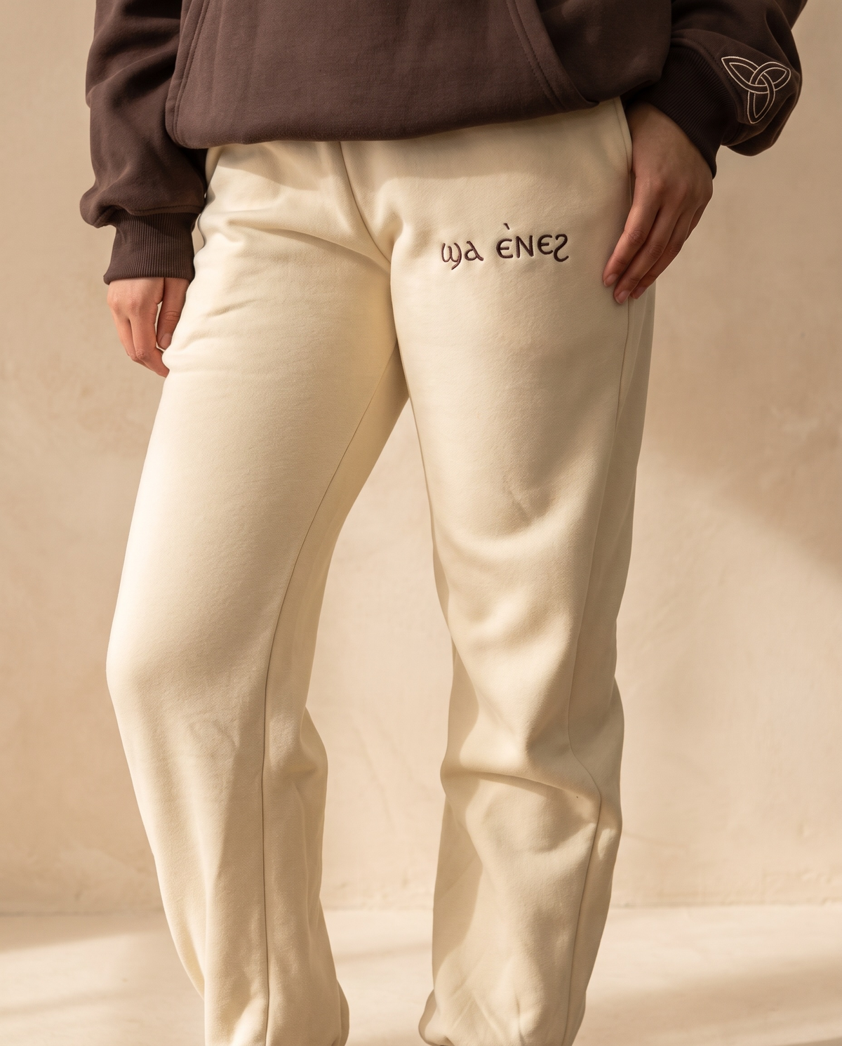 Cream Coptic tracksuit image 5